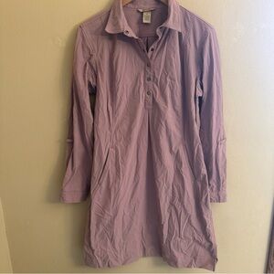 Duluth Trading Dress Medium Light Purple Outdoor Comfy Pockets Travel 💜